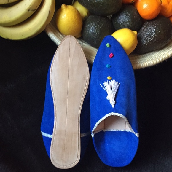 Handmade suede Baboush... with ❤️ from Morocco - Picture 2 of 4